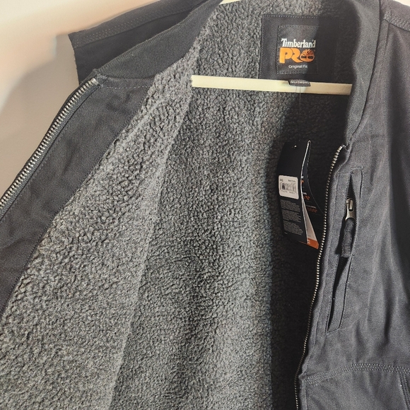 NWT Timberland Pro Original Fit Black Gritman Lined Canvas Vest, XXL - Picture 11 of 12